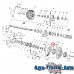 Фланец промежуточного вариатора, 4240035534